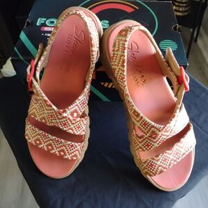 Skechers Women's Sandals - Pink and Tan